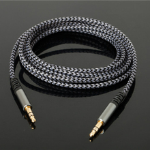 Fones de ouvido, conector de cabo de áudio 3.5mm, macho para macho, cabo estéreo para parede 2024 - compre barato