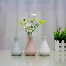 3 Colors Creative Modern Simple Ceramic Small Vase Flower Home Dining Table Fresh Ornaments Crafts Home Small Decoration 2024 - buy cheap