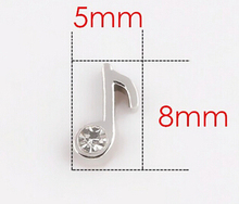 20PCS/lot Alloy Music Note DIY Charms Accessories Fit For Glass Living Memory Floating Locket 2024 - buy cheap