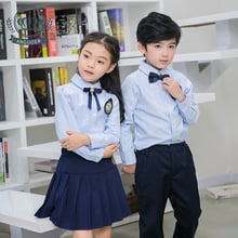 Uniforme para guardería para niños, uniforme escolar británico de manga larga, para estudiantes de primaria, D-0600 2024 - compra barato