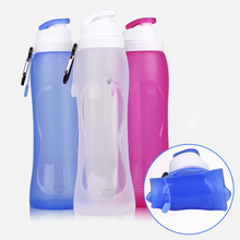 Camping Bottles Hiking Folding Water Bottle 500ml Foldable Silicone Water Bottle for Travel Outdoor Sport Water Bottles 2024 - buy cheap