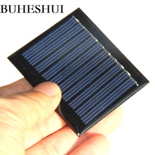 BUHESHUI 5 шт 5В 60ма солнечная батарея поликристаллическая DIY Солнечная Панель зарядное устройство для 3,7 В батарея свет исследование игрушки 53*60 мм Бесплатная доставка 2024 - купить недорого