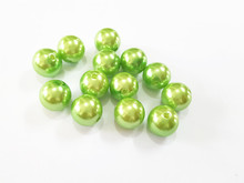 (Choose Size First) 6mm/8mm/10mm/12mm/14mm/16mm/18mm/20mm/23mm/25mm/ New Lime Green  Acrylic Imitation Pearl Beads 2024 - buy cheap