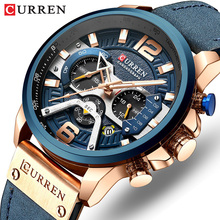 Relogio Masculino Mens Watches Top Brand Luxury Men Military Sport Wristwatch Leather Quartz Watch erkek saat Curren 8329 2024 - buy cheap