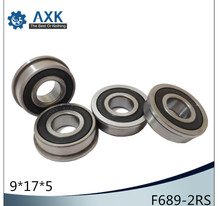 F689-2RS Bearing 9x17x5mm ( 10 PCS ) ABEC-1 Miniature Flanged F689RS Ball Bearings RF-1790DD 2024 - buy cheap