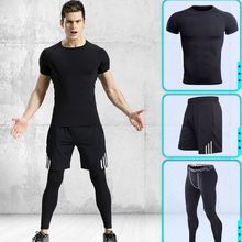 Mens Sports Set Fitness Training Tracksuit Yoga Sets Compression Suits Trackfield Baselayer Sportwear Jumper Set Gymwear Sports 2024 - buy cheap