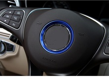 Pegatinas de lentejuelas modificadas para volante de coche, círculo decorativo para Mercedes Benz Clase A, clase B, Clase C, Clase E, GLK, 50 Uds. 2024 - compra barato