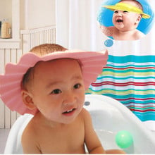 Adjustable Child Bathing Cap Bath Visor Children  Shampoo Bath Shower Cap Shampooing For Kids Head To Baby Shower Hat 2024 - buy cheap