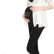 Frete grátis calça grávida maternidade plus size meia calça legging tututuanna seda anti off 320d calça justa grossa 6 cores 2024 - compre barato