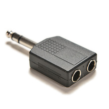 1/4" Stereo Audio Jack Plug Adapter Single Male to Female 6.35mm Dual Mono Stereo Jack Headphone Microphone Y Splitter Converter 2024 - buy cheap