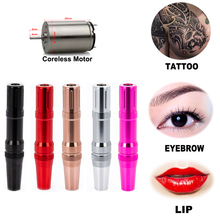 Tattoo Pen Rotary Tattoo Machine & Permanent Makeup Pen Coreless Motor Needle Cartridges for Tattoo Artists 2024 - buy cheap