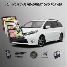 BigBigRoad-Monitor para reposacabezas de coche, pantalla Digital de 2x10,1 pulgadas, compatible con USB, SD, reproductor de DVD, juegos de Control remoto para TOYOTA Sienna 2024 - compra barato