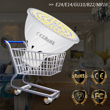 GU10 Led Lamp E27 Led Bulb Corn Light E14 Spotlight MR16 220V Lampada 48 60 80leds Spot Light Bulbs B22 2835 SMD Home Lighting 2024 - buy cheap