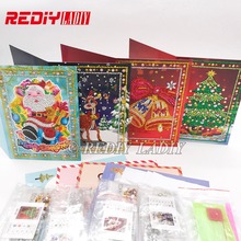 Special Shaped Diamond Painting Greeting Post Card Cartoon Santa Claus Merry Christmas Gifts Diamond Embroidery Christmas Cards 2024 - buy cheap