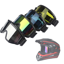 2018, модные новые мужские и женские лыжные очки, очки для скутера, шлема для квадроцикла, тонированные очки для бездорожья, для мотокросса, с возможностью замены 2024 - купить недорого