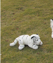 Pequeno brinquedo de pelúcia tigre branco fofo imitação presente de boneco tigre cerca de 20cm 2024 - compre barato