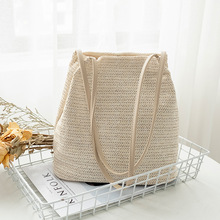Literary Style Bag Handbags Women Summer Rattan Bag Handmade Woven Beach Handbag New Fashion 2024 - buy cheap