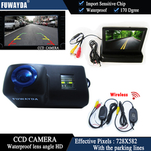 FUWAYDA-cámara de visión trasera de coche, dispositivo inalámbrico con Chip CCD, Monitor plegable de 206207 pulgadas, compatible con Peugeot 306, 307, 308, 406407, 5008, 4,3 2024 - compra barato