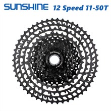 SUNSHINE MTB 12 скоростей кассета 11-50T Сверхлегкий 399g CNC Freewheel горный велосипед части для XTR GX NX 2024 - купить недорого