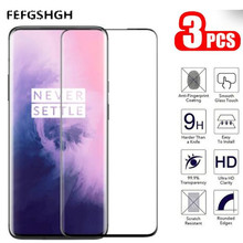 Película protetora para oneplus 7 pro, proteção de tela com borda curvada 3d, vidro temperado com cola curvada para oneplus 7 pro 2024 - compre barato