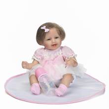 40 CM Lifelike baby girl dolls 16inch reborn babies vinyl born doll silicone reborn complete doll marioneta toys for girls kids 2024 - buy cheap