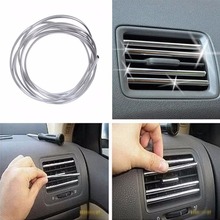 New 1/2M Car Interior Moulding Strips Decoration Line Door Dashboard Air Vent Steering-wheel Flexible Auto Accessories 2024 - buy cheap