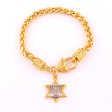 Charm Bracelet For Women Men Hexagram Shape And Candlestick Design Wheat Link Chain Personality Zinc Alloy Provide Dropshipping 2024 - buy cheap
