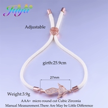 Handmade Animal Jewelry Supplies Gold//Rose Gold Fox Charm Bracelets Women Fashion Adjustable Rope Chains Bracelets 2024 - buy cheap