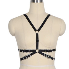 2016 NewWomen's bra black body harness sexy lingerie spandex harajuku pastel gothic  cage bra bondage harness  bra 2024 - buy cheap