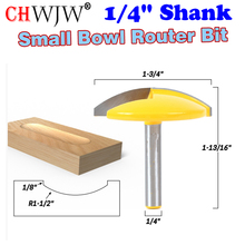 1PC 1/4" Shank Small Bowl Router Bit - 1-1/2" Radius - 1-3/4" Wide  door knife Woodworking cutter  - ChWJW 16170q 2024 - buy cheap