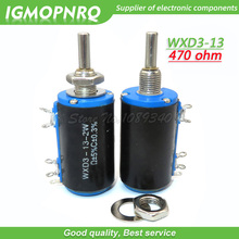 IGMOPNRQ-potenciómetro bobinado multigiro lateral, WXD3-13-2W, 470 ohm, WXD3-13, 2W, 470R, 2 uds. 2024 - compra barato