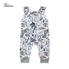 2019 Brand Newborn Infant Baby Girl Boy Sleeveless Romper Cute Summer Animal Print Jumpsuit One-Piece Overall Outfit Boys Girls 2024 - buy cheap