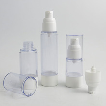 10 x 15ml 30ml 50ml Clear Airless White Pump Bottle Refillable Cosmetic Container Airless Cosmetic Essence Oil Lotion Packaging 2024 - buy cheap