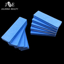 Utensílio de salão para unhas, esponja acrílica de 20 tamanhos azul, bloco buffer para unhas, ideal para manicure e pedicure 2024 - compre barato