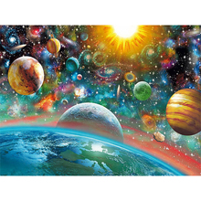 Free shipping diamond embroidery Universe Planet needlework cross stitch full round diamond diy diamond painting KBL 2024 - buy cheap