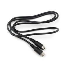 5pcs High Quality Hot Sale 1M (meter ) Nickel Plated Interface S-Video Svideo 4 Pin Male to Male Cord Cable For DVD HDTV Black 2024 - buy cheap