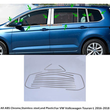Car Body Stainless Steel Glass Window Garnish Pillar Middle Column Strip Trim For VW Volkswagen Touran L 2016 2017 2018 2019 2024 - buy cheap