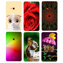 Case For Nokia Lumia 625 Back Cover Flower Plants Original Hard Plastic Printed Cat Owl Hamster Animal Cartoon Phone Case Bag 2024 - buy cheap