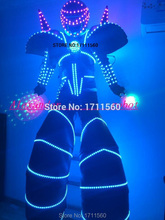 Светодиодные роботы костюмы/светодиодные RGB огни костюмы/LED одежда/световые костюмы/светодиодные костюмы роботов 2024 - купить недорого