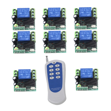 12V 1 channel RF Wireless Remote Control System 1 Control & 8 Switch For Garage Door with Fixed code 4304 2024 - buy cheap