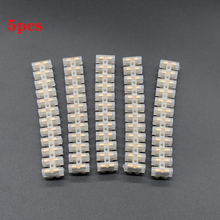 5pcs White 12 Way Terminal Barrier Strip 3A Barrier Screw Terminal Block Electrical Wire Connection Connector Strips 2024 - buy cheap