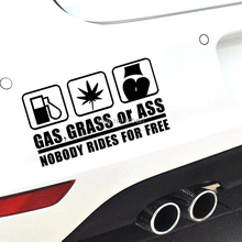 New Style Decoration Car Acccessories Funny Creative Reflective Stickers Gas Grass or Ass Car Whole Body Decals 2024 - buy cheap