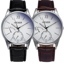Hot Sale Luxury Fashion Crocodile Faux Leather Mens Analog Watch Wrist Watches 2018 Date Clock Male hour Relogio Masculino W 2024 - buy cheap