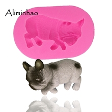 DY0013 Dog DIY Silicone Mold Sugarcraft dessert Candy Chocolate Molds Fondant Cake Decorating Tools 2024 - buy cheap