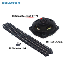 T8F pocket bike clutch Bell Housing drum gear box chain for 47cc 49cc 2 stroke Mini Quad ATV dirt Minimoto Scooter Buggy 2024 - buy cheap