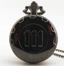 Черные карманные часы 4 Vault 111 Electronic ожерелье из игры цепочка с подвеской подарок 2024 - купить недорого