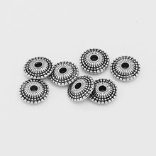 2015 New Arrival 100pcs/lot Metal Tibetan Silver Dish Spacer Beads 8mm DIY Jewelry Making Free Shipping-10038751 2024 - buy cheap