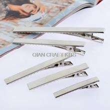 200pcs mixed sizes sampler set silver tone Hair Clips single Prong Teeth Alligator Pinch clips hair pins 20mm-75mm random mix 2024 - buy cheap