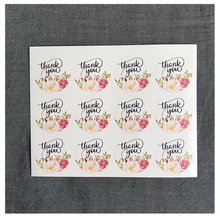 120Pcs Flower Round Thank You Handmade Cake Packaging Sealing Label Kraft Sticker Baking DIY Gift Stickers 2024 - buy cheap