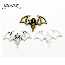YuenZ-abalorio de murciélago de animal, accesorio de color plata antigua, 3 colores, apto para pulseras, collar, fabricación de joyas de Metal, 33x22mm, D501, 10 Uds. 2024 - compra barato